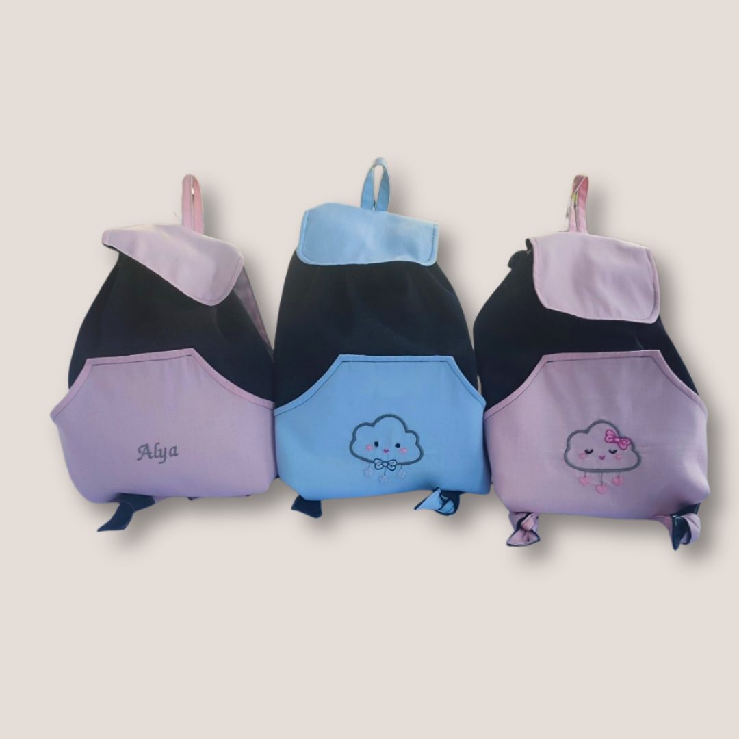 Sac à dos enfant en tissu jeans – Image 2