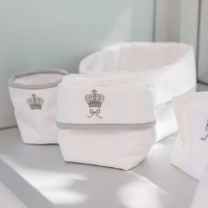Set de paniers de rangement et lingettes lavables – Collection “Palace”