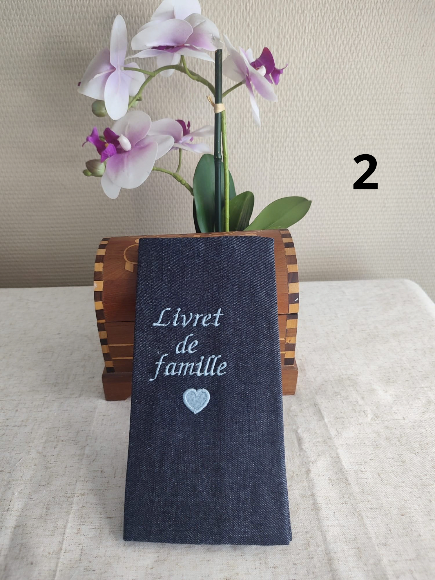Protège Livret de Famille Cœur Texte – Image 3